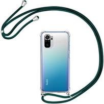 Protective Case - E.F.CONNECTION - Xiaomi Redmi Note 10S - Flexible - Transparent - Night Green