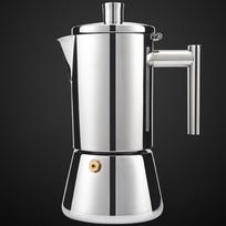 Moka kavinukas Nešiojamas 300ml Daugiafunkcis Virdulys 6 Puodeliai Espresso Nerūdijančio Plieno