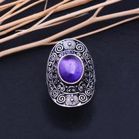 Blue Topaz Handmade 925 Sterling Silver Jewelry Ring Size 11.5 s8l06