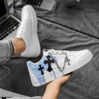 Original niche casual board shoes men's Hong Kong style platform white shoes trendy men's shoes trendy shoes 2025 new trend 39 balta