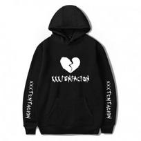 Nauja mada Xxxtentacion Hoodie Rip Xxxtentacion Hiphopo reperio gobtuvai Jahseh Dwayne Onfroy Revenge vyriški drabužiai 2XL juoda
