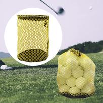 Golf Balls Drawstring Storage Bag Multipurpose for Beach with Cord Lock Closure Accessories Portable Yellow Small