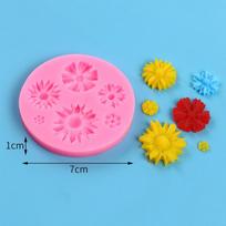 Silicone Fondant Mold 3D Flower Cake Candy Chocolate Pastry Sugarcraft Baking Mould Cake Decorator Tool Fondant Pan Baking Tray