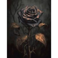 Gothic Dark Fantasy Wall Art  Crow Witch Retro Posters for Living Room  Halloween Horror Canvas Painting Print  Home Decor 21cm×30cm NoFrame