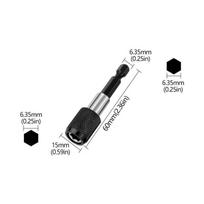 Magnetic Extension Chuck Adapter 1/4 Inch Hex Shank Quick Release Bar Socket Screwdriver Bit Holder Set for Screws Nuts NO1 juoda