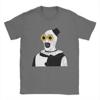 Art The Clown Terrifier T Shirt Men Pure Cotton Hipster T-Shirt Round Collar Tees Short Sleeve Clothes Graphic M juoda