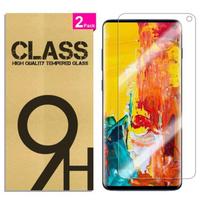 [Pack of 2] Tempered Glass for Samsung Galaxy S10 6.1 Inches, Protective Film in Screen Protector Glass