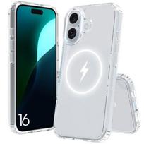 Protective case - for iPhone - 16 - Transparent - Magnetic - Semi-rigid skaidri