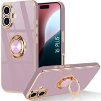 Case - BOOLING - for iPhone 16 Plus - Silicone TPU - Flexible - Drop Protection violetinė