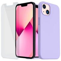 Case for iPhone 13 (6.1 ) Slim Violet and 2 Tempered Glass Screen Protectors