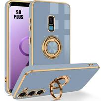 Case - Samsung - Galaxy S9 Plus - Flexible TPU Protection - Rotating Ring Stand - Shockproof mėlyna