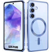 Case for Samsung Galaxy S25 Plus (S25+) with Magnetic Ring - Blue - BOOLING® mėlyna