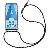 Coque - BOOLING - pour Samsung A53 5G - Souple - Anti-Rayure - Transparent-Noir juoda