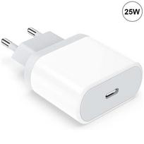25W USB-C Fast Charger - E.F.CONNECTION - Compatible Samsung Galaxy S23/S22/S21 - White - Fast charging - 1 USB-C Port balta