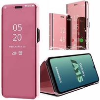 Protective case - BOOLING - for Samsung Galaxy A15 A15 5G - Semi-rigid - Mirror Effect - Pink rožinė
