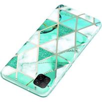 Case for Samsung Galaxy A22 5G Turquoise Marble Pattern Lightweight Flexible Protection turkis