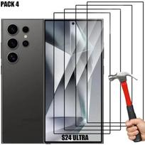 Pack-4 Full Tempered Glass for Samsung Galaxy S24 Ultra - Shockproof Anti-Scratch Screen Protector juoda