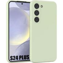 Case for Samsung Galaxy S24 Plus - Liquid Silicone - Matte Green - Ultra Thin - Anti-Scratch žalia