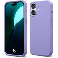 Protective Case - BOOLING - for iPhone 16 - Soft Liquid Silicone - Ultra Slim - Shockproof Purple violetinė