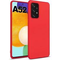 Case - BOOLING - for Samsung A52 - Red - Flexible - Anti-Scratch - Shockproof raudona