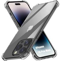 Case - BOOLING - for iPhone 14 Pro Max - Silicone - Shockproof - Transparent - Flexible skaidri