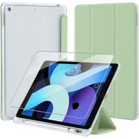 Case for iPad 10.2  - Shockproof Protection - Reinforced Silicone - Green - With Pen Holder žalia