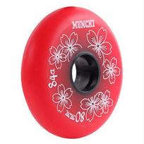 Pačiūžos Wheel Pu Roller Skate Wheel Flat Full Wheel Matinio pačiūžos priedai 80mm raudona