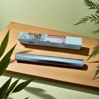 Vienas aliuminio folijos ritinėlis, mikrometro storio, galima rinktis iš įprastų sutirštintų modelių, maistinė virtuvinė aliuminio folijos popierius, Su