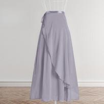 Female Ballet Long Skirt, Summer Adult Training Outfit, Long Chiffon Ballet Skirt, One-piece Skirt One Size violetinė