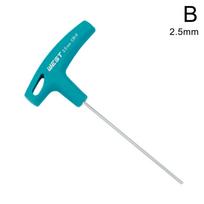 T-Handle Hex Allen Key Screws Screwdriver Driver Tool 1.5-10mm Wrench Handle Hex Key Wrench Spanner HRC52-54 Hand Tool
