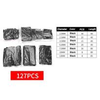 800/530/280/127pcs Insulated Heat Shrink Tubing Colorful Heat Shrinkable Tubing Boxed DIY Kit Heat Shrinkable Waterproof Tubing