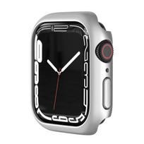 Stiklo dangtelis Apple Watch dėklui 45mm 41mm 44mm 40mm 42mm 38mm iWatch Priedas Ekrano apsauga Apple Watch Serie 3 4 5 6 SE 7 Accessories 40mm series 654SE sidabras