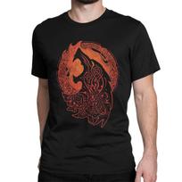 Viking Valhalla Odin Fenrir Loki's Son T-Shirts Men Funny 100% Cotton Tees Round Collar Short Sleeve T Shirt 4XL 5XL Tops S juoda