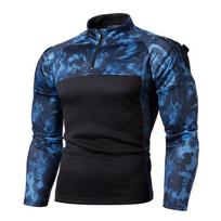 Jogging Sweater Men's Long-sleeved Sweater Casual Stand-up Collar Sweater XXXL juoda
