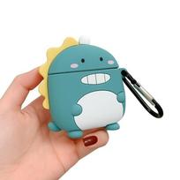 Coque AirPods Pro - E.F.CONNECTION - Dinosaure - Silicone Antichoc - Protection Anti-Rayures - Boucle Pratique