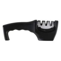 Knife Sharpener 3 Stages Professional Kitchen Sharpening Stone Grinder Knives Whetstone Tungsten Diamond Ceramic Sharpener Tool Black/M
