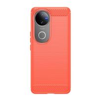 For Vivo V50 Case Cover Vivo V50 V 50 Capas Carbon Fibre Phone Bumper Shockproof Back TPU Soft For Cover Vivo V50 VivoV50 Fundas For Vivo V50