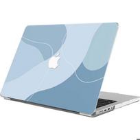 Protective Case for MacBook Pro 14  - BOOLING - M5/M4/M3/M2/M1 Pro/Max - Ultra Slim - Pastel Blue Pattern mėlyna