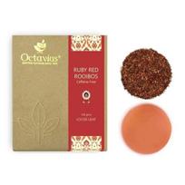 Octavius | Ruby Red Rooibos Tea - 100 Gm (50 Cups) | 100% Natural | Caffeine Free - Herbal Tea | Loose Leaf  | Helps in Weight Loss