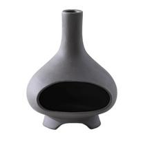 Handmade Ceramics Palo Santo Holder Sages Stick Dish Smudge Bowl Cone Incense juoda