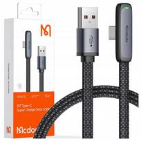 Mcdodo Angle Usb-C Cable Fast Charging Usb Type C 6A 100W Black 2M