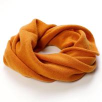 Women100% Wool Ring Scarves Soft Single Loop Neck Warmer Female Winter Cashmere Knitted Turtleneck Fake Collar Neckerchief