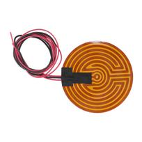 120W Round PI Heating Film Flexible Polyimide Heater Plate 3D Printer Hot Bed Accessories DC12V