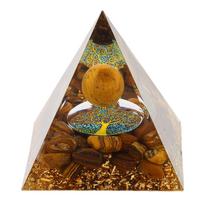 Pyramid Ornament Natural Gravel Triangular Lucky Improving Mood Pyramid Positive Energy Decoration