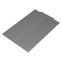 Drainable Heat Insulation Pad Silicone Table Placemat Pot Bowl Dish Mat Kitchen GadgetsGray pilka spalva