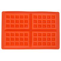 4 Cavity Silicone Nestle Waffles Mold Cake Chocolate Pan Muffin Breakfast Baking Mould (Square)