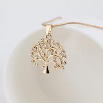 1 PCS  Tree of Life  Family Pendant Necklace Birthstone Gifts for Birthday Wedding Gold Rosegold AVE auksas