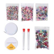 1500PCS Pearl Beads 4mm 6mm 8mm 10mm Round Mixed Color for DIY Jewelry Making Crafting Bracelet