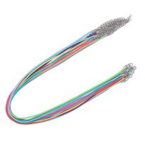 150Pcs Waxed Necklace Cord Assorted Color Durable Wide Application Necklace Rope with Lobster Clasp