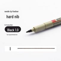 Atsparus vandeniui adatėlės galiuko meno rašiklis ranka pieštiems komiksams ir animacijos linijoms 1.0mm (hard tip, No. 1)